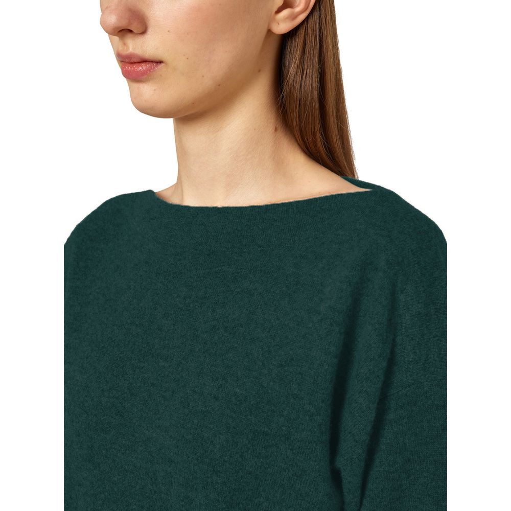 Alpha Studio Green Silk Sweater by Alpha Studio