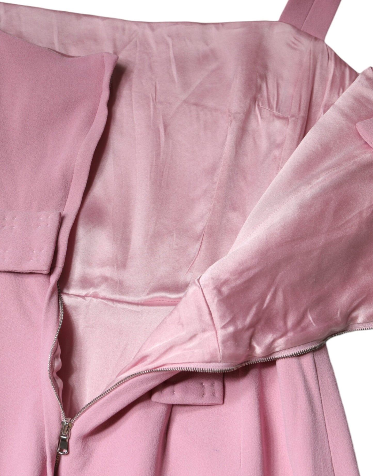 Dolce & Gabbana Pink A-line Flare Viscose Sleeveless Dress by Dolce & Gabbana