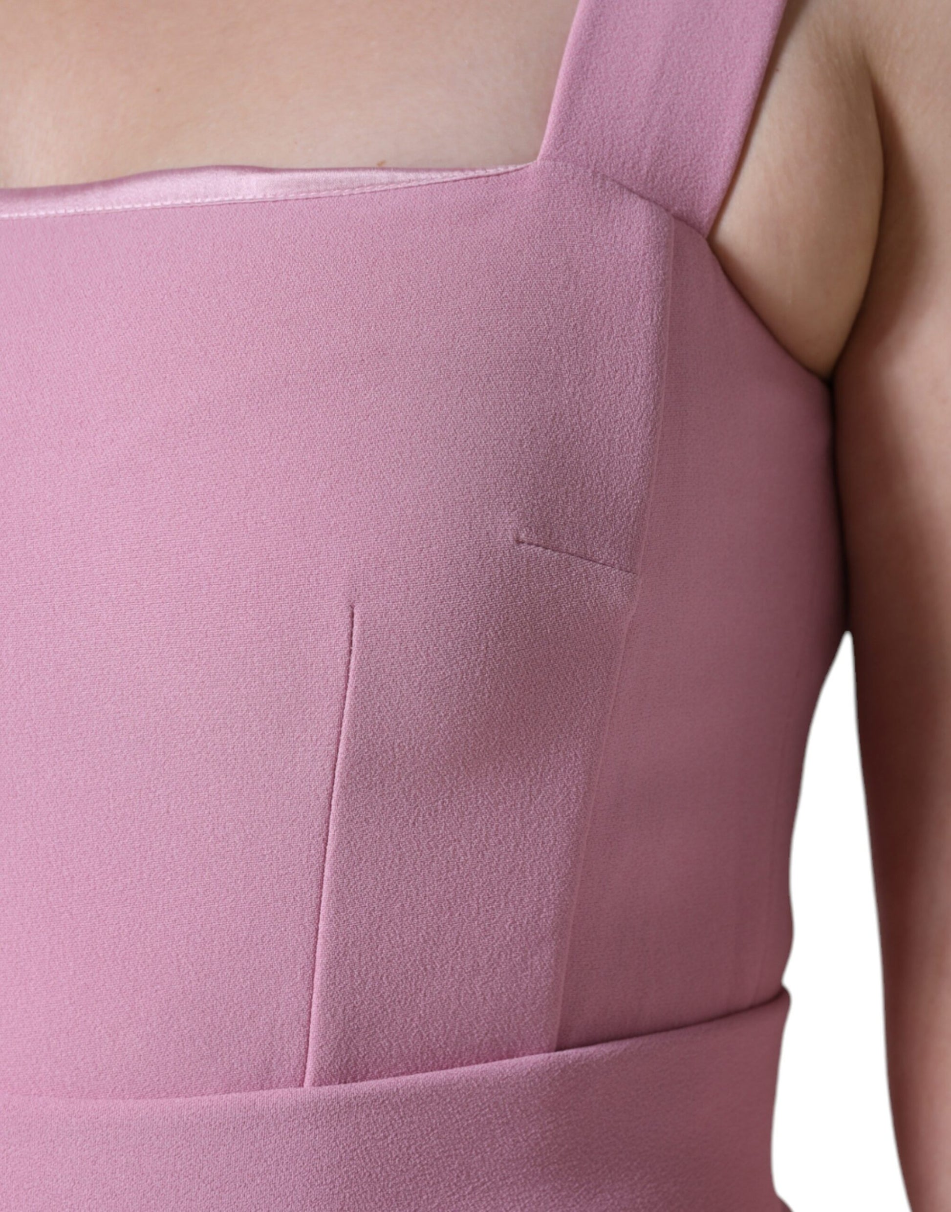 Dolce & Gabbana Pink A-line Flare Viscose Sleeveless Dress by Dolce & Gabbana