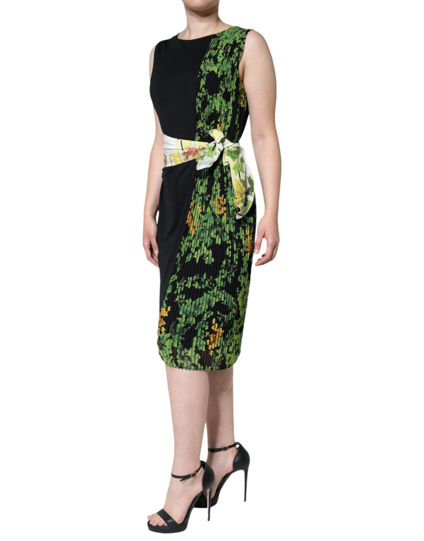 Roberto Cavalli Multicolor Floral Sheath Knee Length Dress by Roberto Cavalli