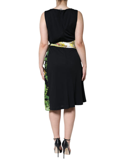 Roberto Cavalli Multicolor Floral Sheath Knee Length Dress by Roberto Cavalli