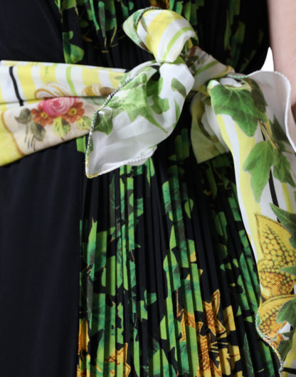 Roberto Cavalli Multicolor Floral Sheath Knee Length Dress by Roberto Cavalli