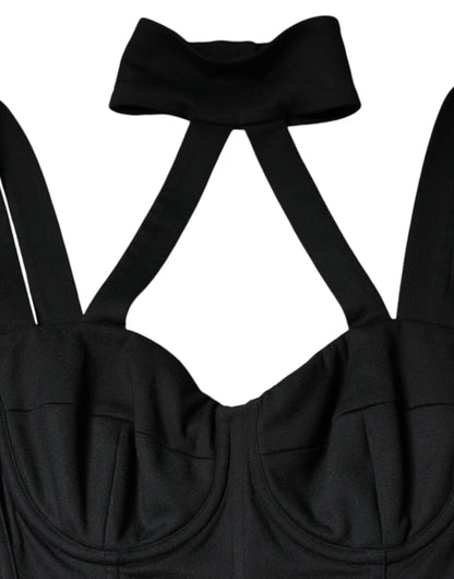 Dolce & Gabbana Black Cut Out Sleeveless Bodycon Mini Dress by Dolce & Gabbana