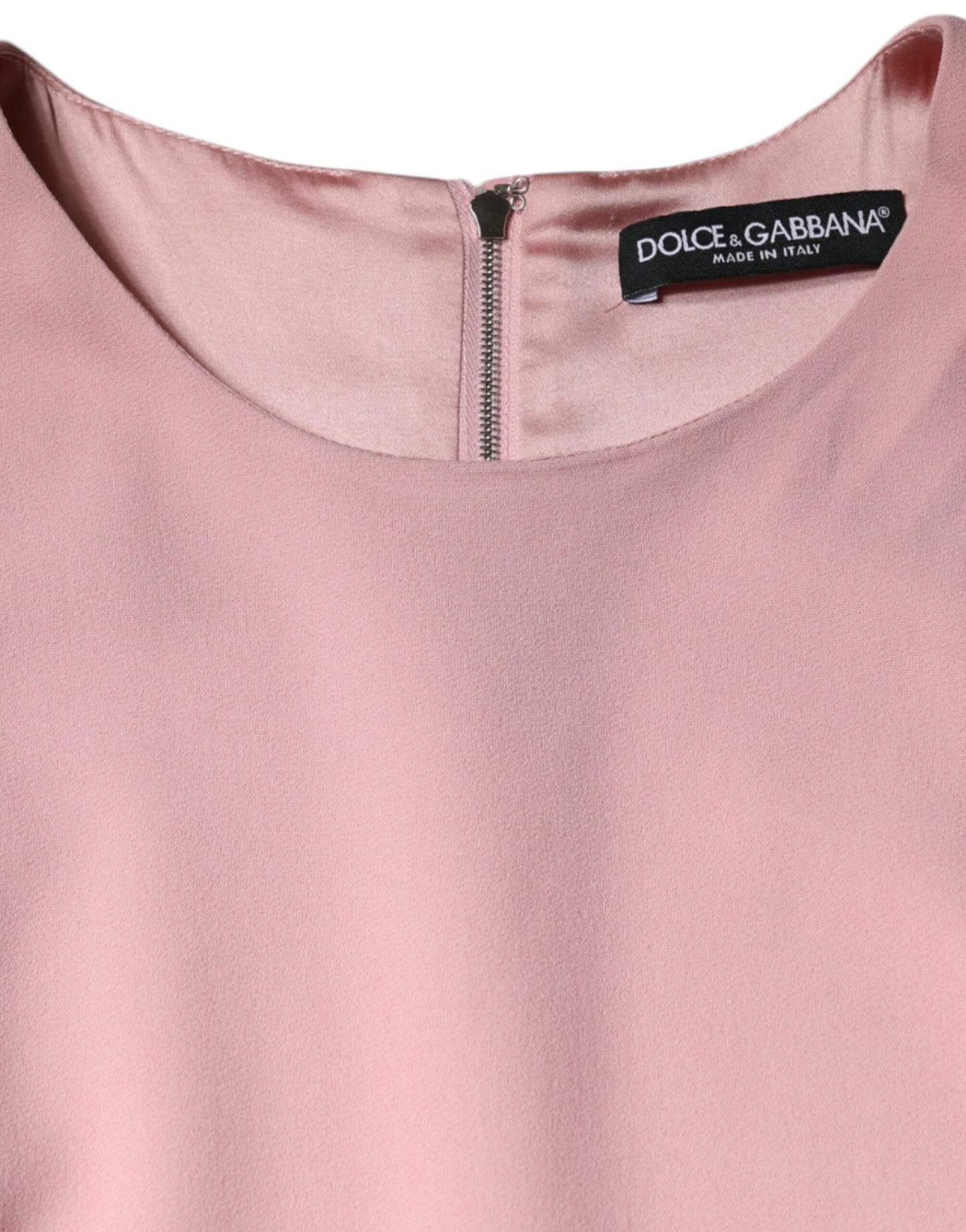 Dolce & Gabbana Pink A-line Viscose 3/4 Sleeves Dress by Dolce & Gabbana