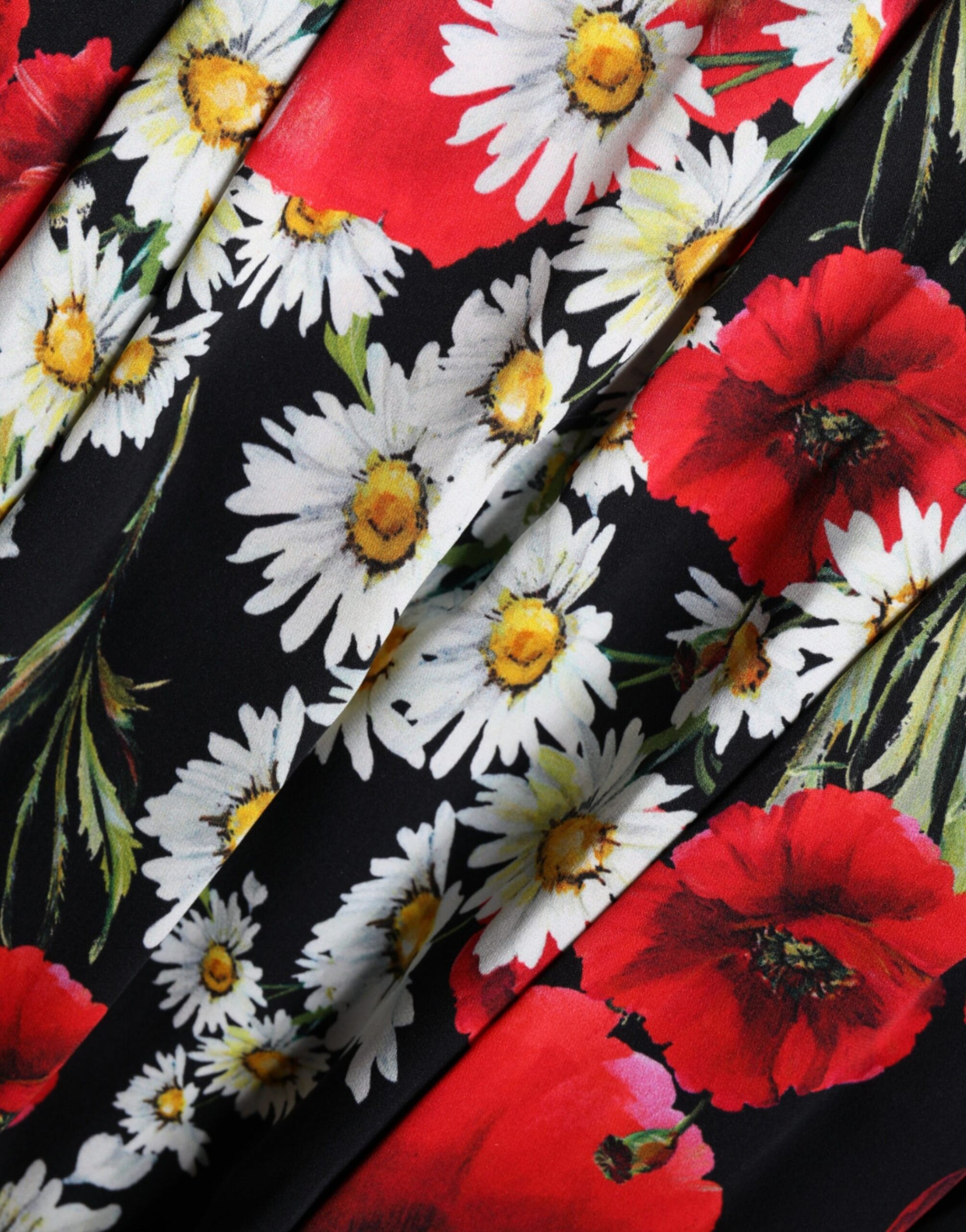 Dolce & Gabbana Black Floral Silk Sleeveless Long Gown Dress by Dolce & Gabbana