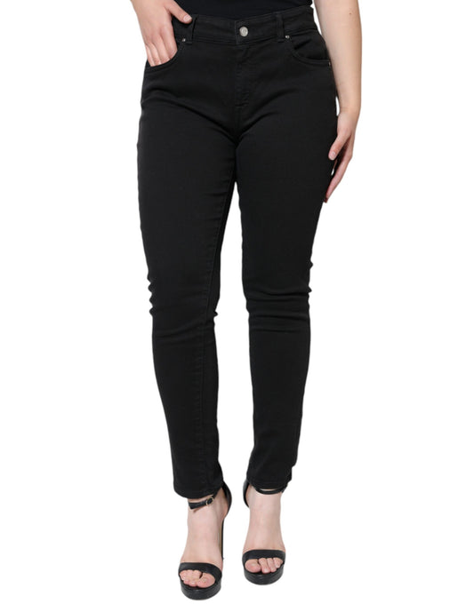 Dolce & Gabbana Black Cotton Stretch Skinny Denim Jeans by Dolce & Gabbana