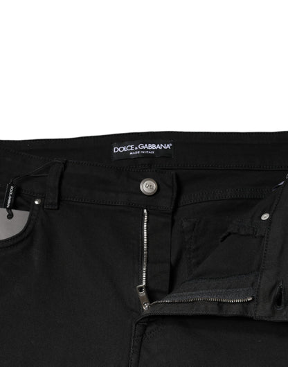 Dolce & Gabbana Black Cotton Stretch Skinny Denim Jeans by Dolce & Gabbana