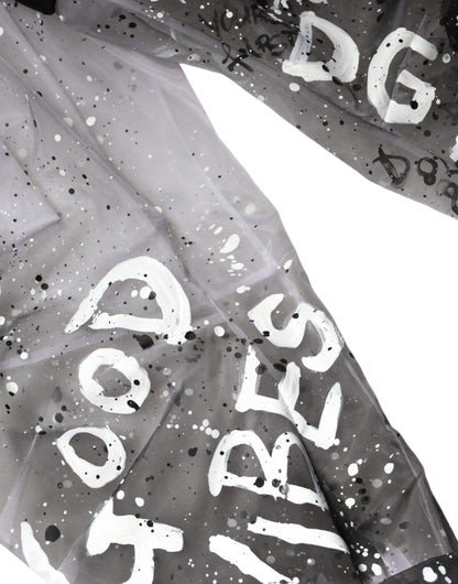 Dolce & Gabbana White See Through Logo Cropped Cargo Pants by Dolce & Gabbana