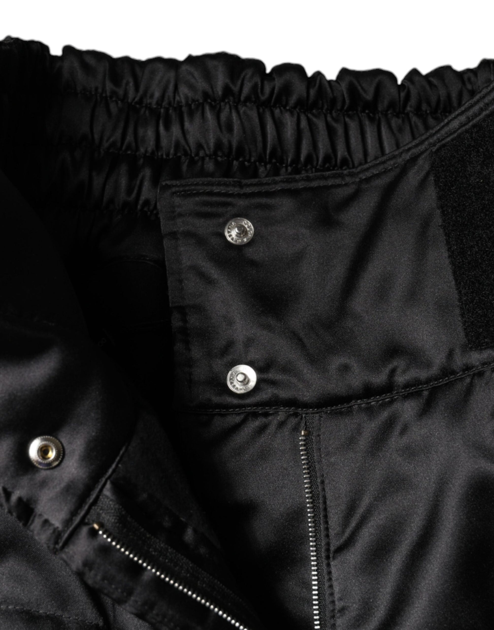 Dolce & Gabbana Black Quilted High Waist Women Boot Cut Pants by Dolce & Gabbana