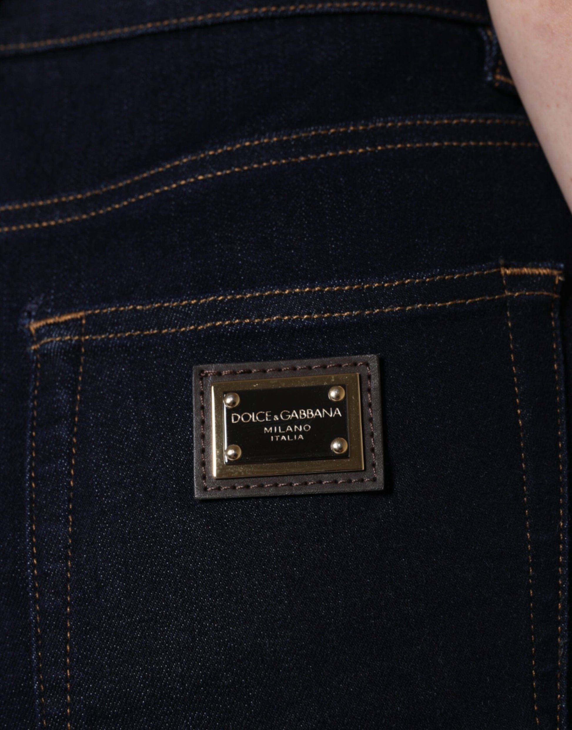 Dolce & Gabbana Black GRACE High Waist Skinny Denim Jeans by Dolce & Gabbana