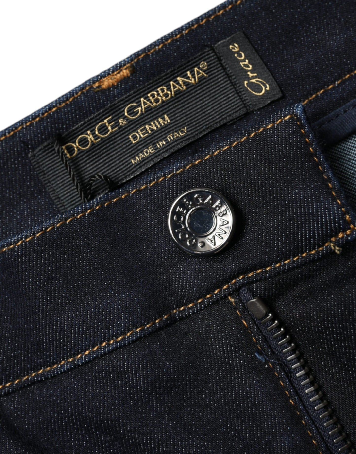 Dolce & Gabbana Black GRACE High Waist Skinny Denim Jeans by Dolce & Gabbana