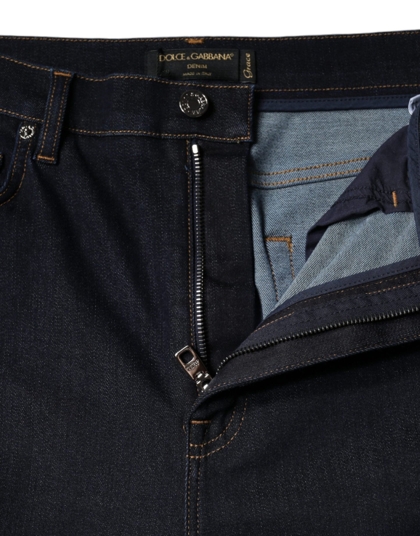 Dolce & Gabbana Black GRACE High Waist Skinny Denim Jeans by Dolce & Gabbana