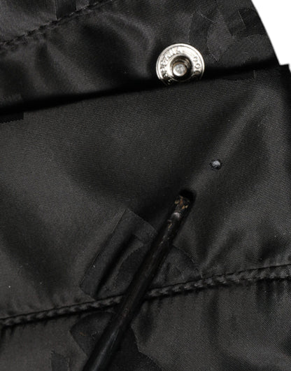 Dolce & Gabbana Black Quilted High Waist Women Wide Leg Pants by Dolce & Gabbana