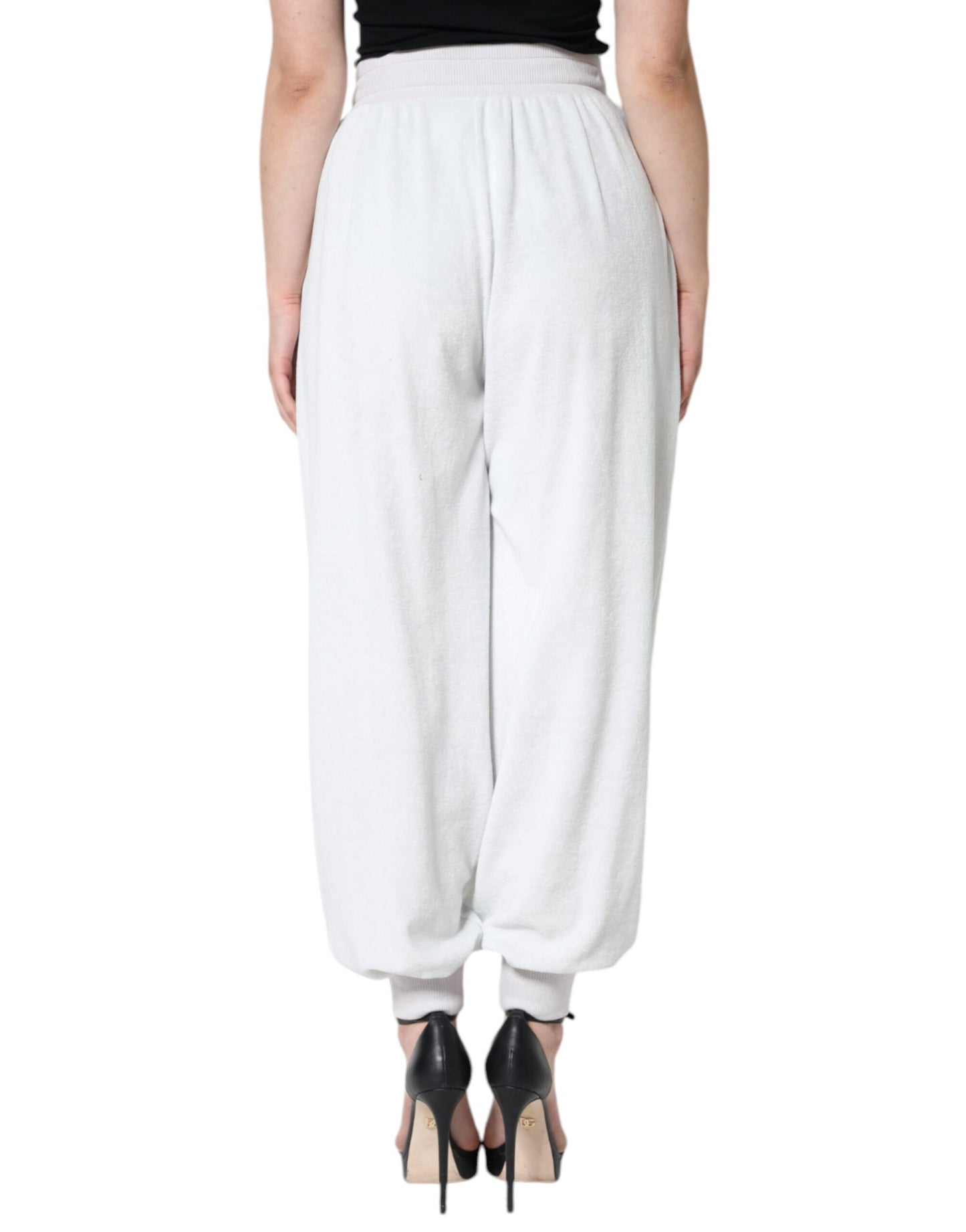 Dolce & Gabbana White Nylon Jogger Sweatpants Pants by Dolce & Gabbana