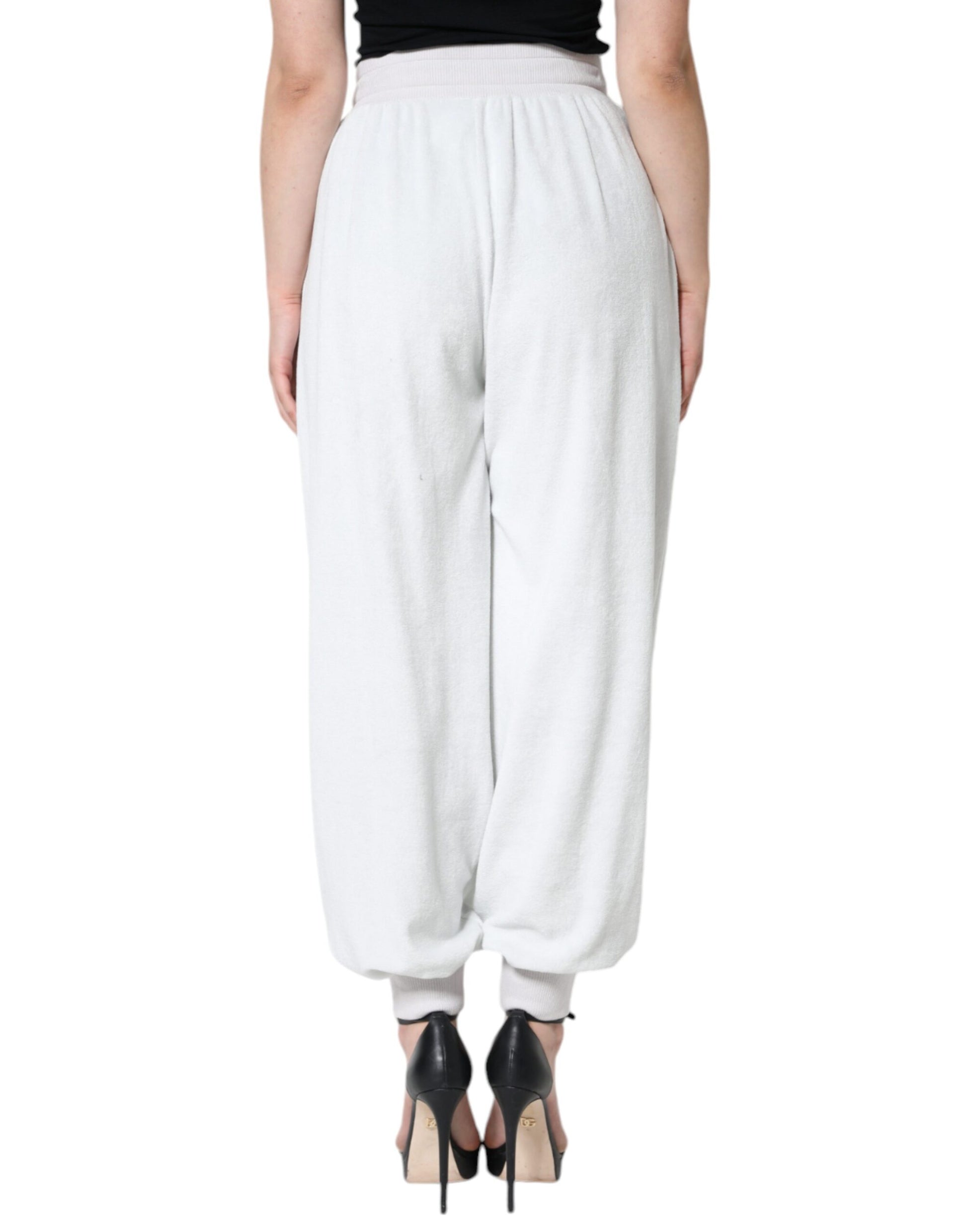 Dolce & Gabbana White Nylon Jogger Sweatpants Pants by Dolce & Gabbana