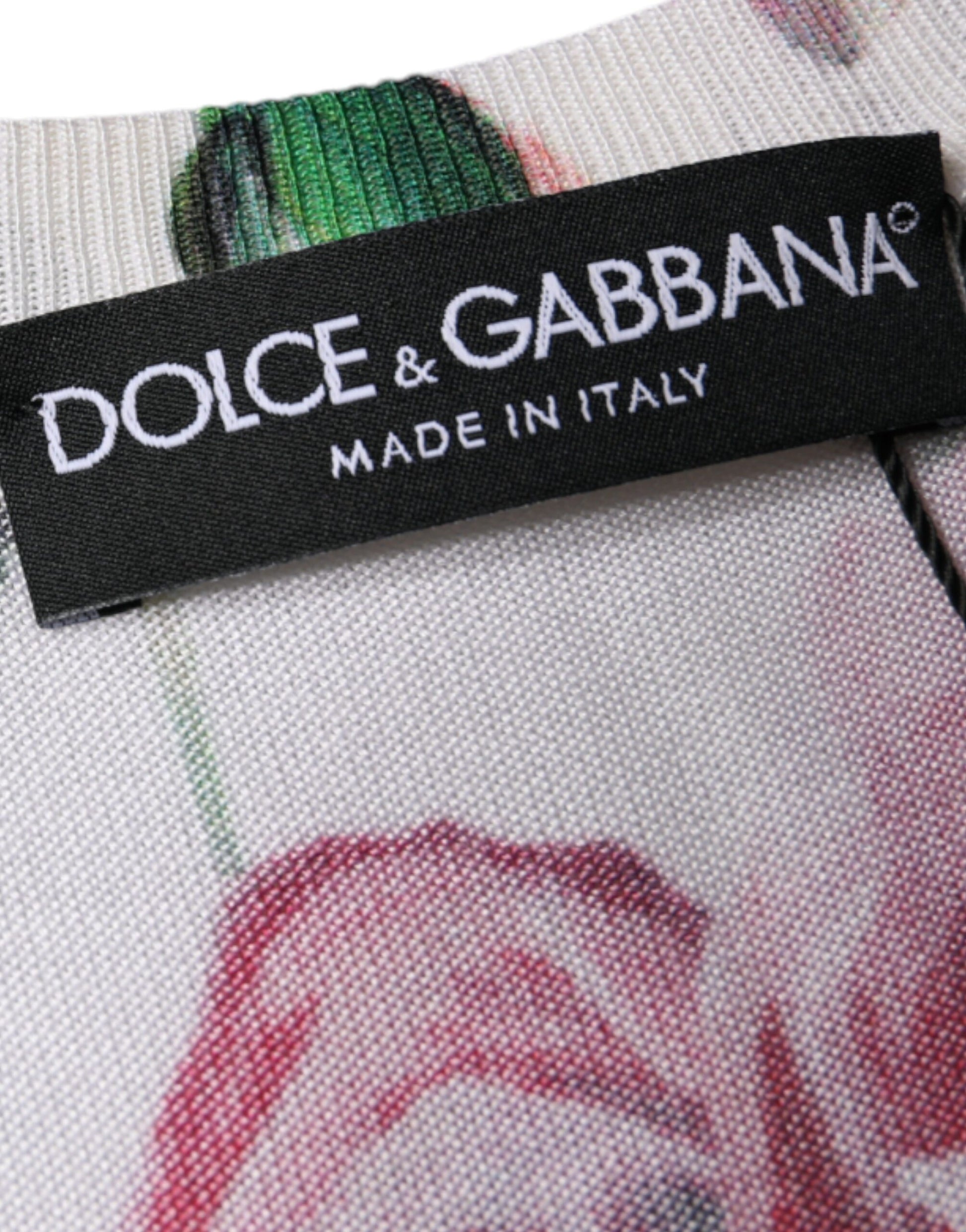 Dolce & Gabbana White Floral Lace Silk Sleeveless Tank Top by Dolce & Gabbana
