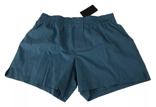 Boxer en coton bleu Dolce &amp; Gabbana