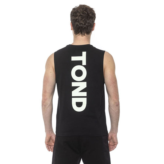 Débardeur homme en coton noir Tond