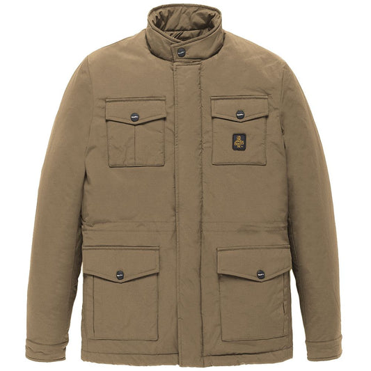 Refrigiwear Brown Nylon Men Jacket by Refrigiwear