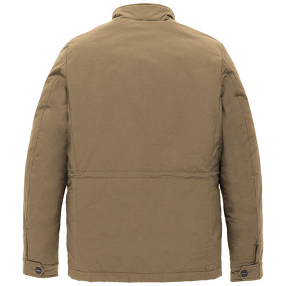 Refrigiwear Brown Nylon Men Jacket by Refrigiwear