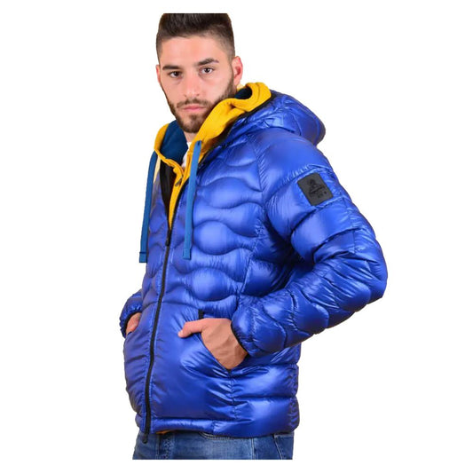 Refrigiwear Blue Nylon Men Jacket by Refrigiwear