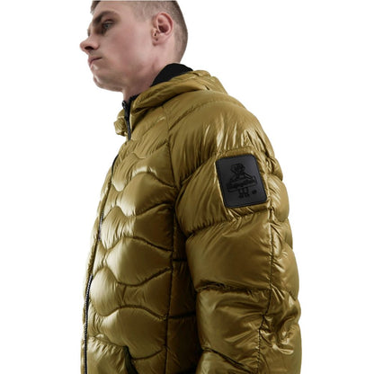 Refrigiwear Yellow Nylon Men Jacket by Refrigiwear
