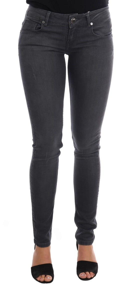 Huit jeans slim gris élégants de créateur