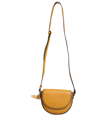 Sac bandoulière en cuir marron clair avec logo Brunello Cucinelli