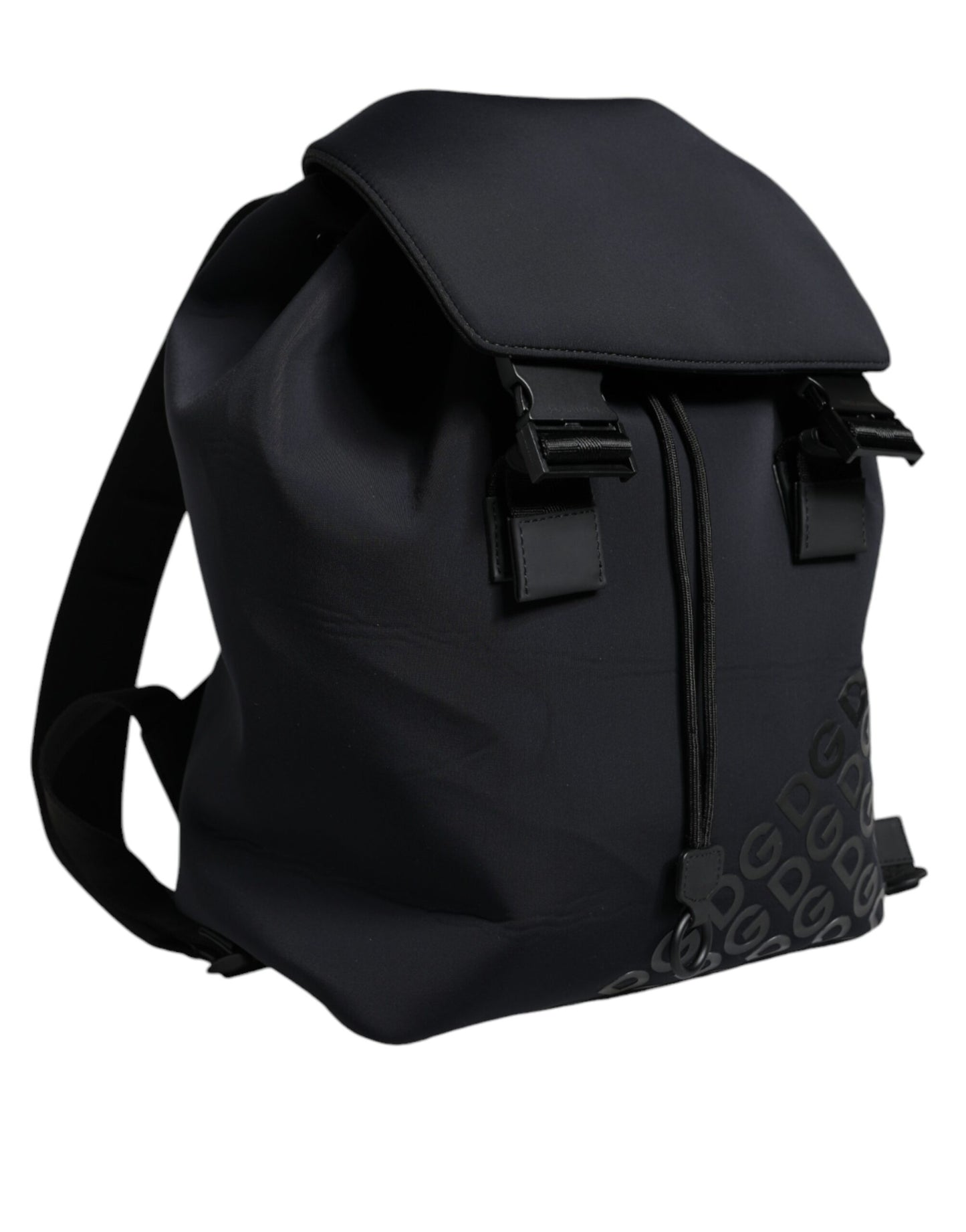 Sac à dos de voyage en néoprène noir Dolce &amp; Gabbana DG Mania