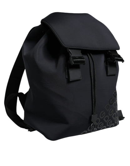Sac à dos de voyage en néoprène noir Dolce &amp; Gabbana DG Mania