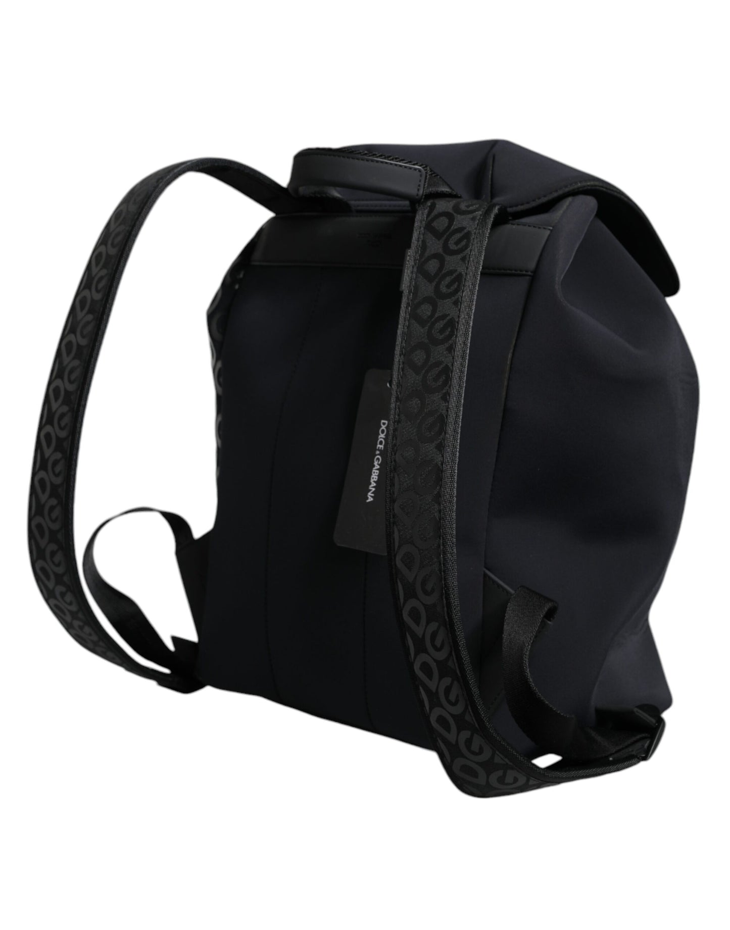 Sac à dos de voyage en néoprène noir Dolce &amp; Gabbana DG Mania