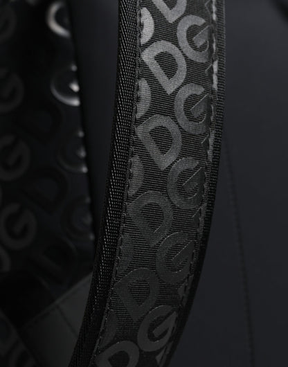 Sac à dos de voyage en néoprène noir Dolce &amp; Gabbana DG Mania