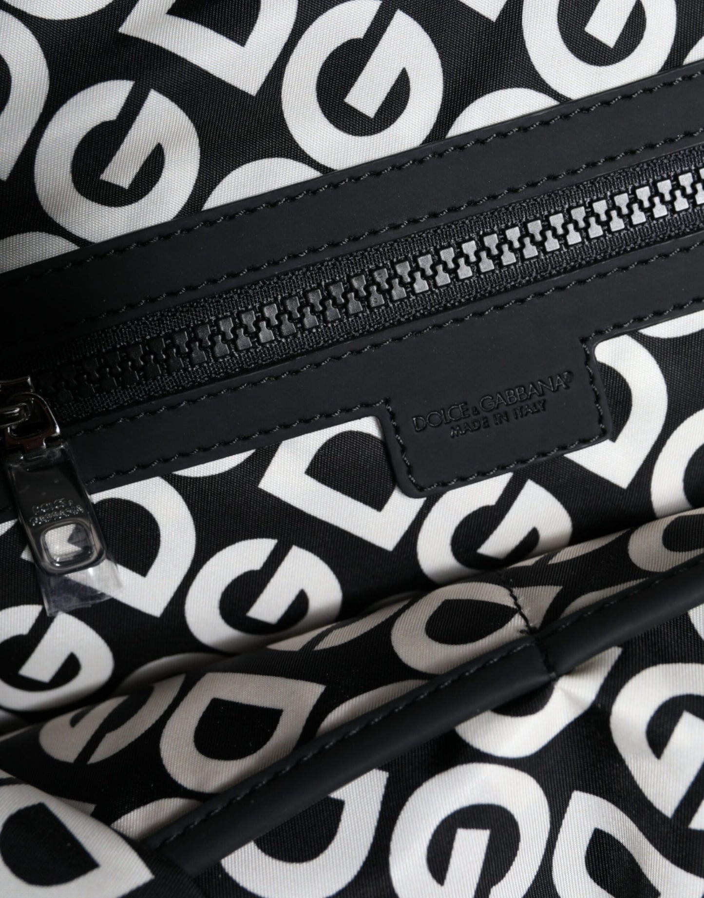 Sac à dos de voyage en néoprène noir Dolce &amp; Gabbana DG Mania