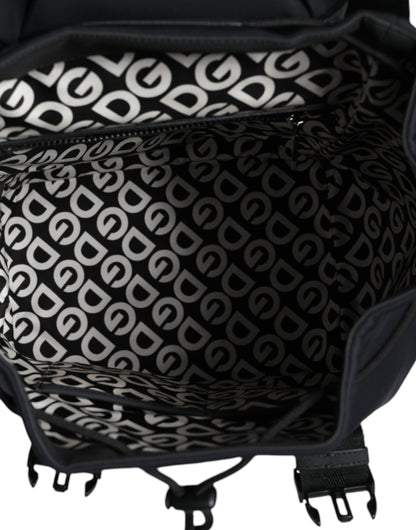Sac à dos de voyage en néoprène noir Dolce &amp; Gabbana DG Mania