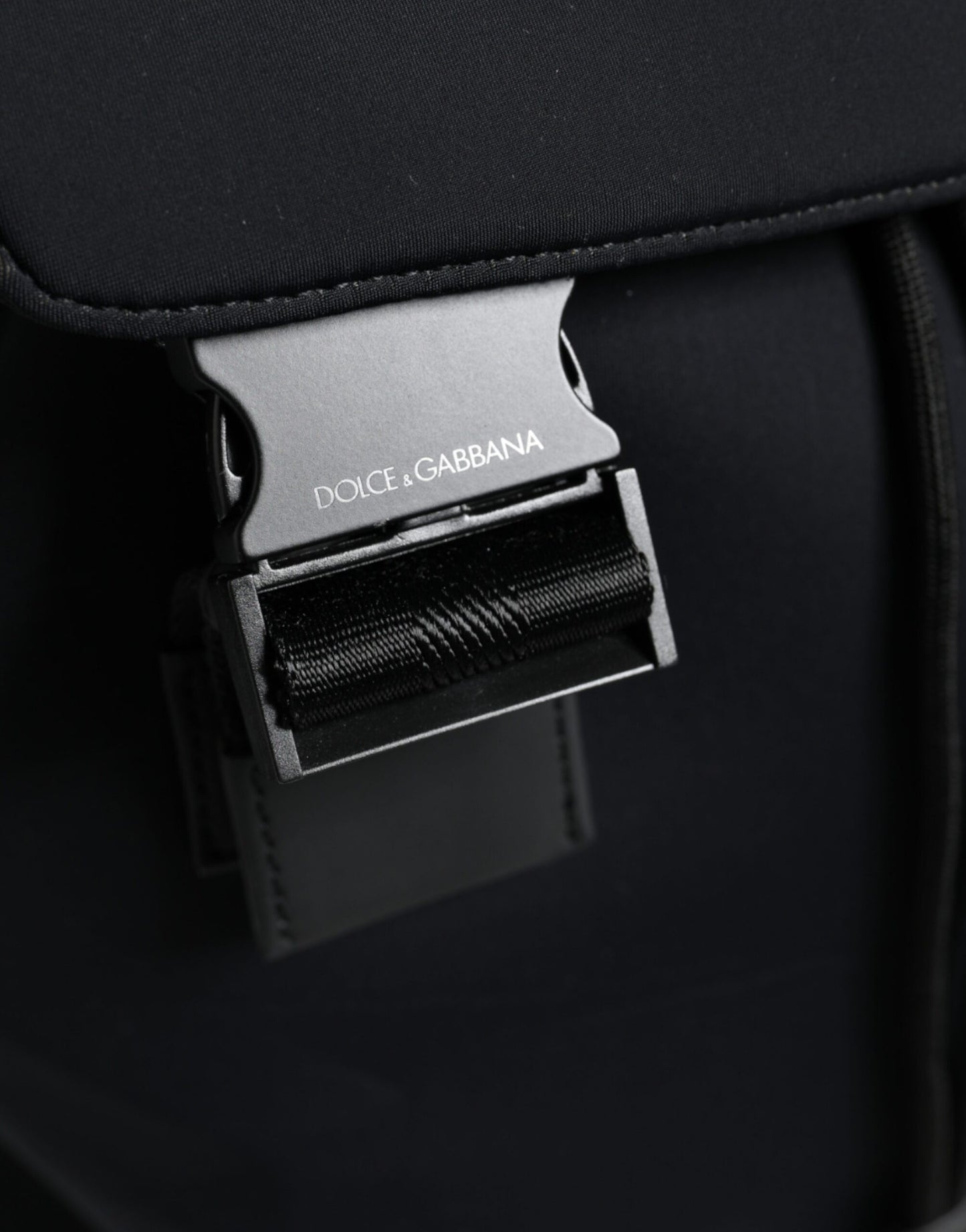 Sac à dos de voyage en néoprène noir Dolce &amp; Gabbana DG Mania