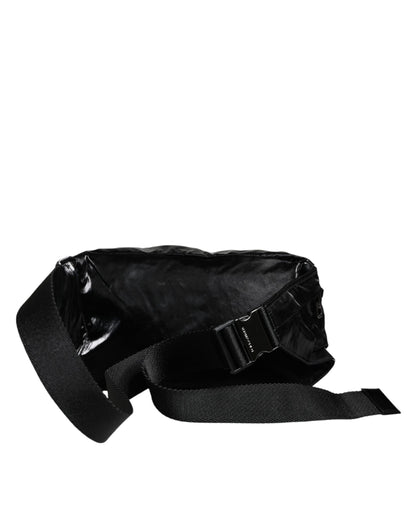 Sac banane ceinture en nylon noir Dolce &amp; Gabbana