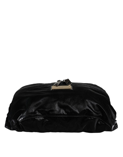 Sac banane ceinture en nylon noir Dolce &amp; Gabbana