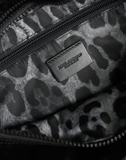 Sac banane ceinture en nylon noir Dolce &amp; Gabbana