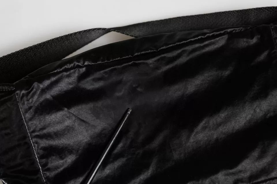 Sac banane ceinture en nylon noir Dolce &amp; Gabbana