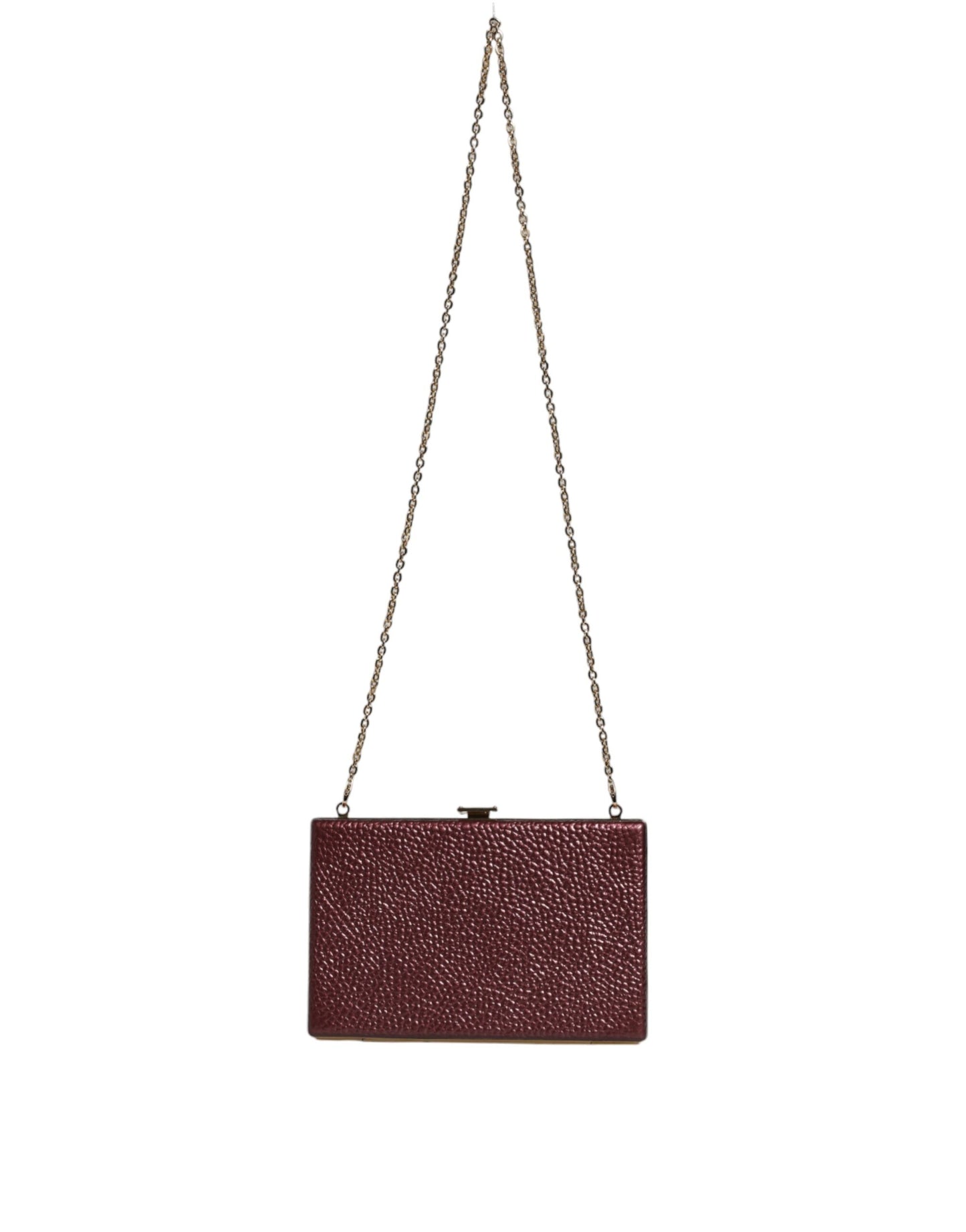 Sac à bandoulière de soirée en cuir marron Dolce &amp; Gabbana
