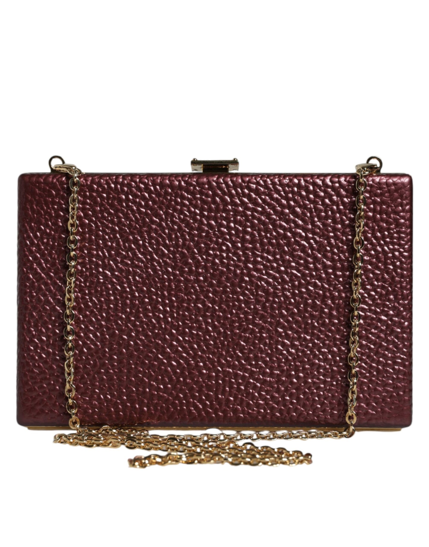 Sac à bandoulière de soirée en cuir marron Dolce &amp; Gabbana
