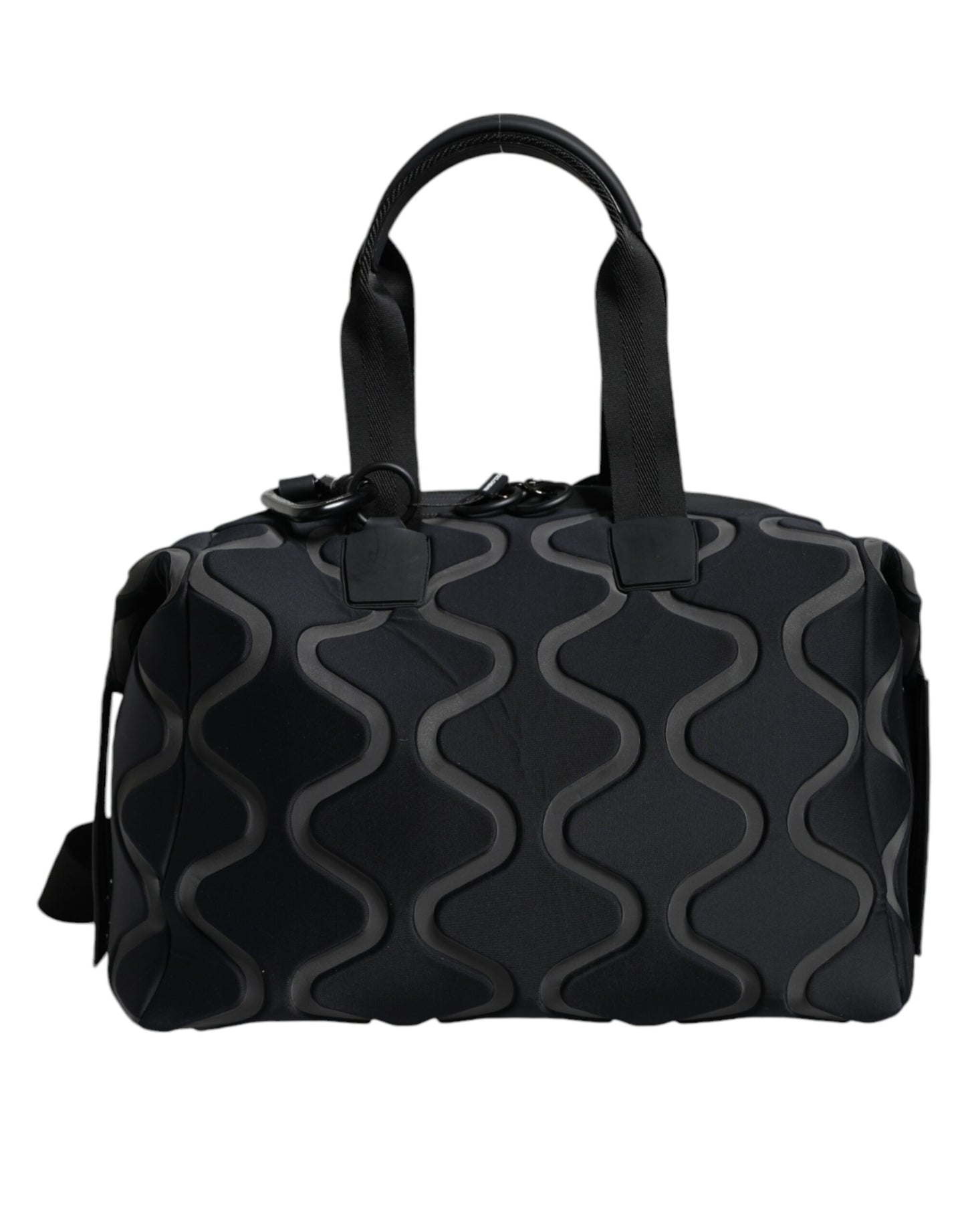 Sac de sport à bandoulière en néoprène noir Dolce &amp; Gabbana avec logo
