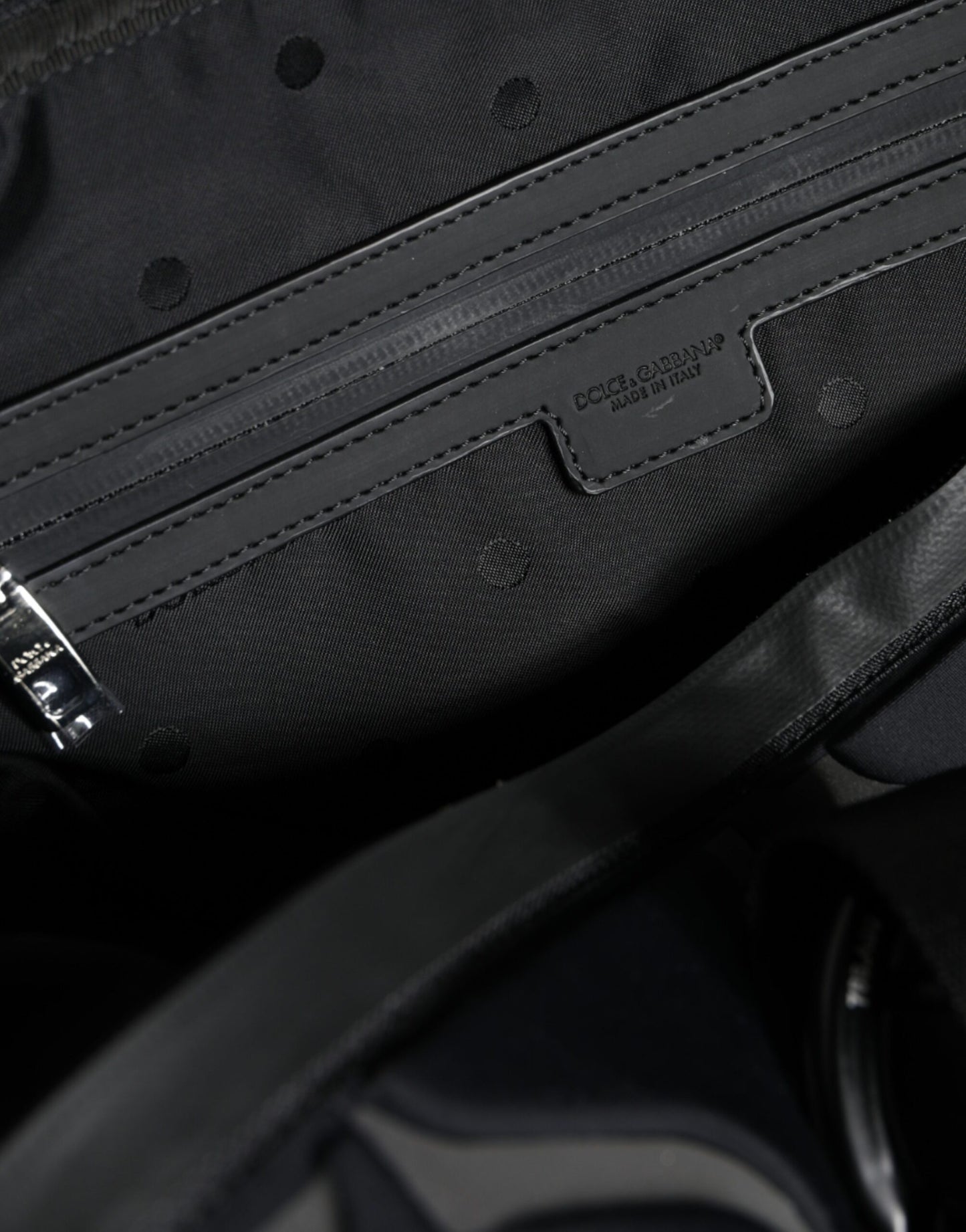 Sac de sport à bandoulière en néoprène noir Dolce &amp; Gabbana avec logo