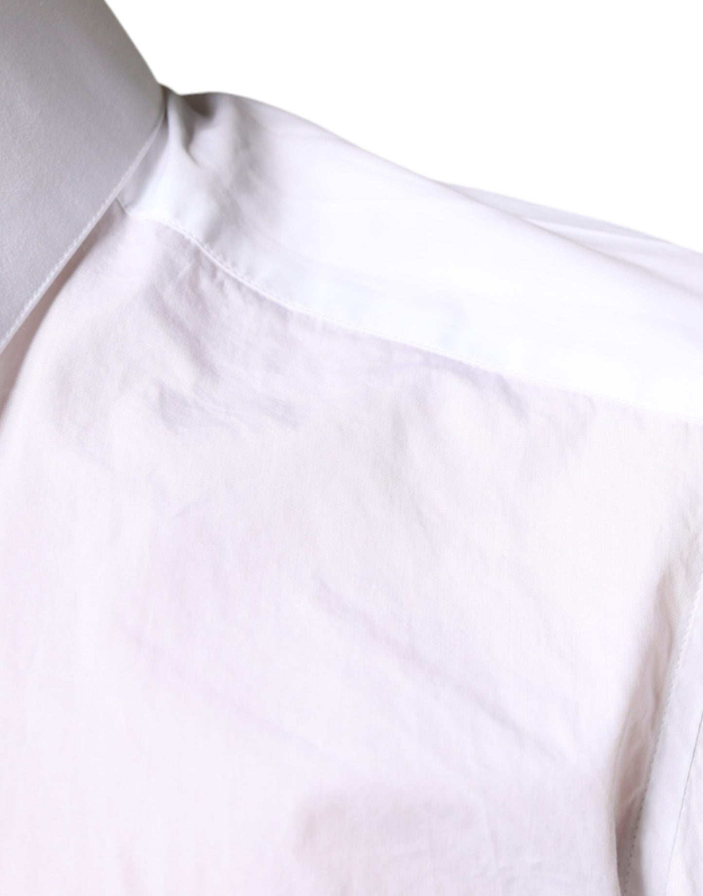 Dolce & Gabbana White Cotton Collared Men Formal Dress Shirt by Dolce & Gabbana