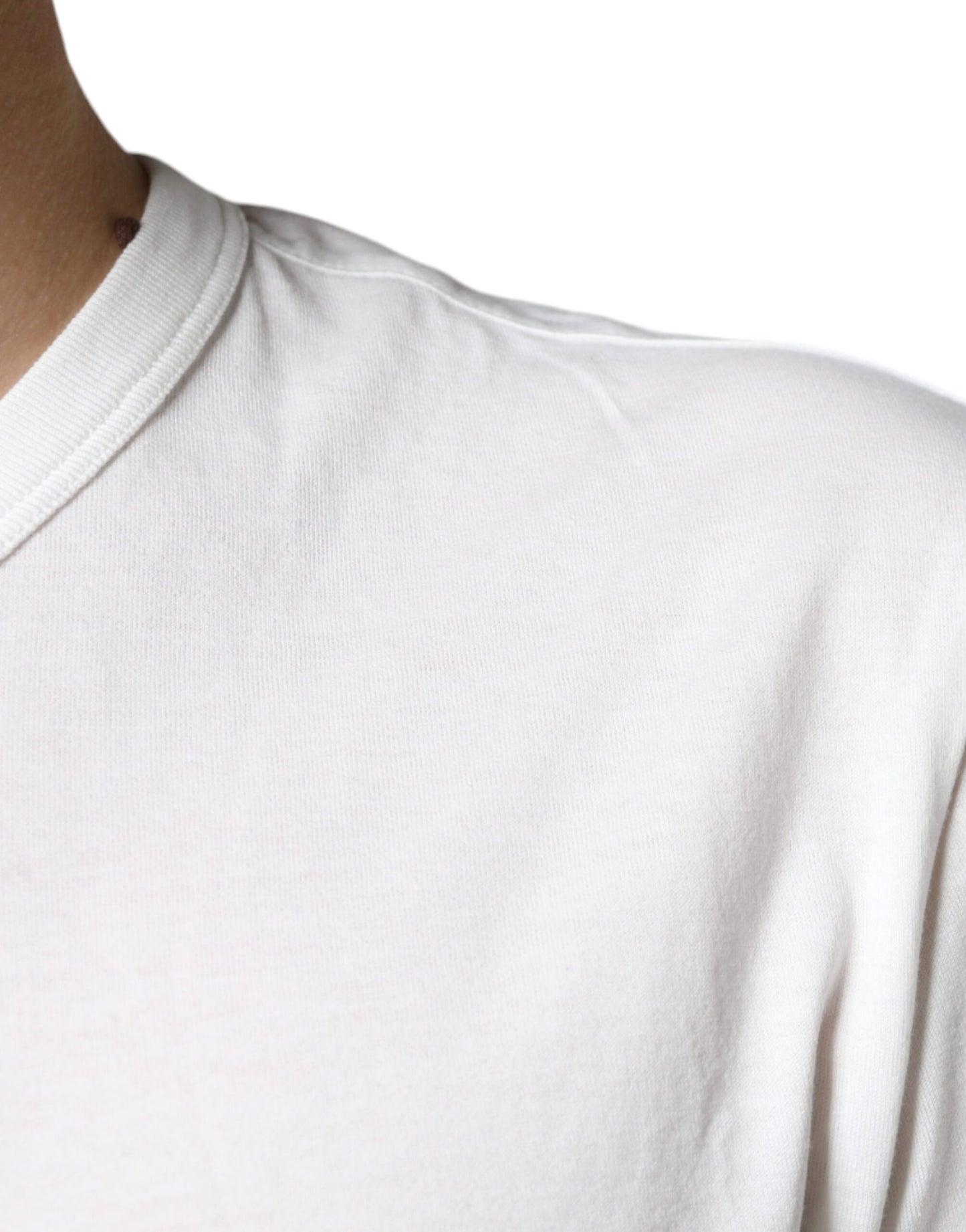 Dolce & Gabbana White Cotton DG Logo Print T-shirt by Dolce & Gabbana