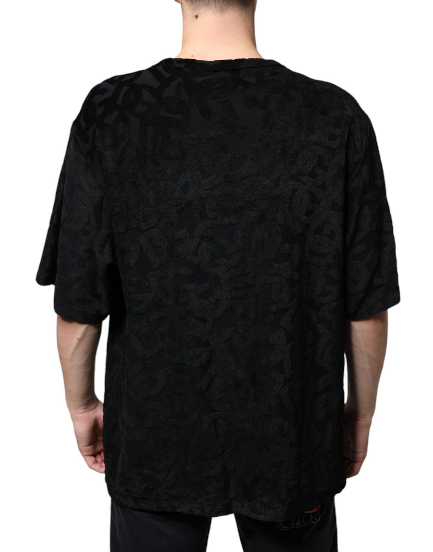 Dolce & Gabbana Black DG Mania Logo Print T-shirt by Dolce & Gabbana