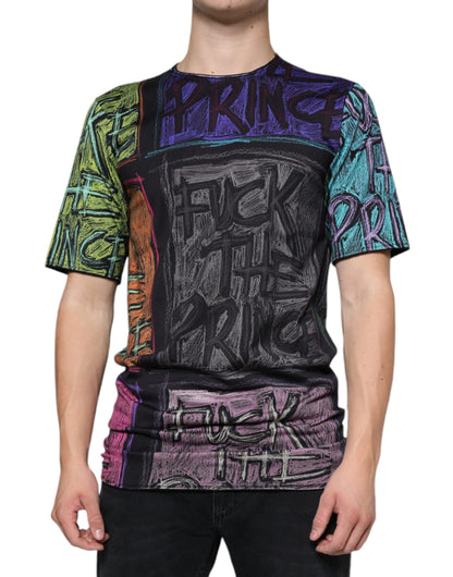 Dolce & Gabbana Multicolor Graphic Print Cotton T-shirt by Dolce & Gabbana