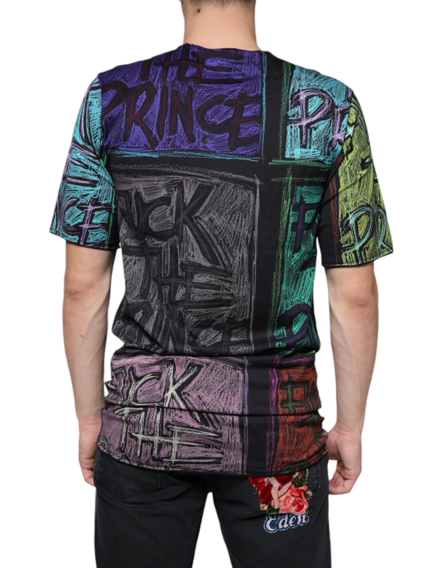 Dolce & Gabbana Multicolor Graphic Print Cotton T-shirt by Dolce & Gabbana