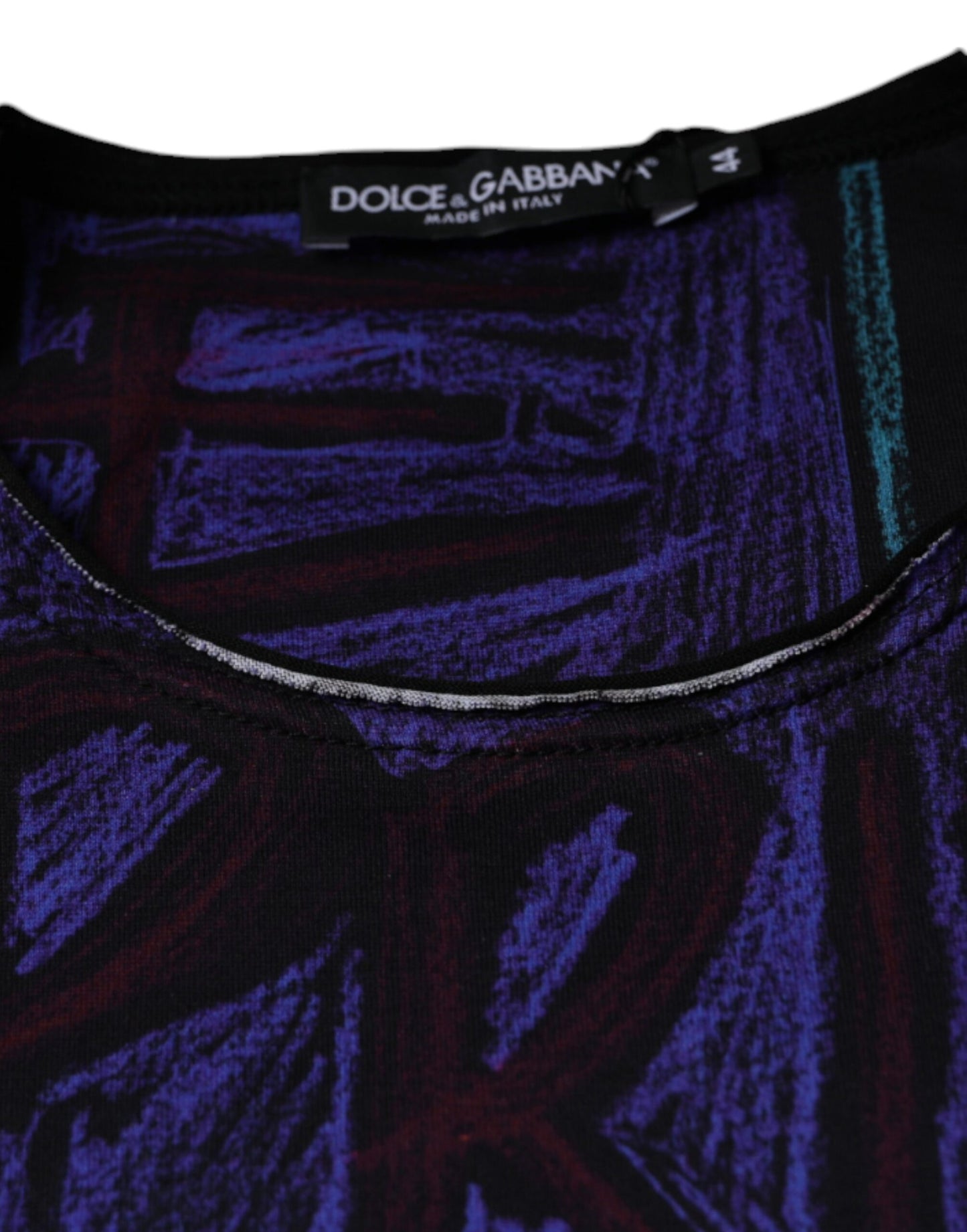 Dolce & Gabbana Multicolor Graphic Print Cotton T-shirt by Dolce & Gabbana