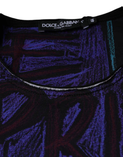 Dolce & Gabbana Multicolor Graphic Print Cotton T-shirt by Dolce & Gabbana
